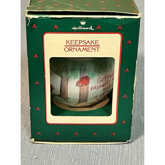 Ornament Xmas Holiday Betsey Clark Home For Christmas Glass Collector's Hallmark - Picture 3 of 5